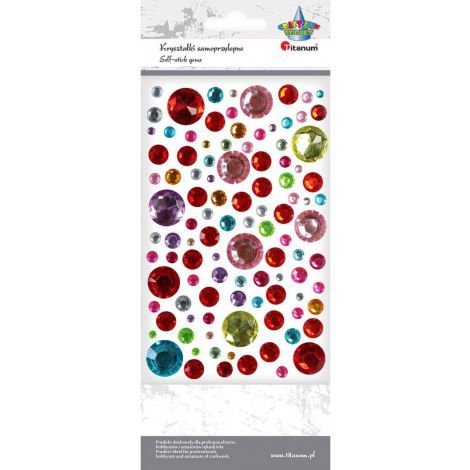 Kryształki samoprzylepne Titanum Mix, 103szt